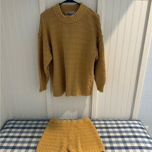 Free people beach set (sweater material)